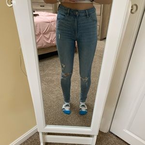 american eagle super high rise jegging